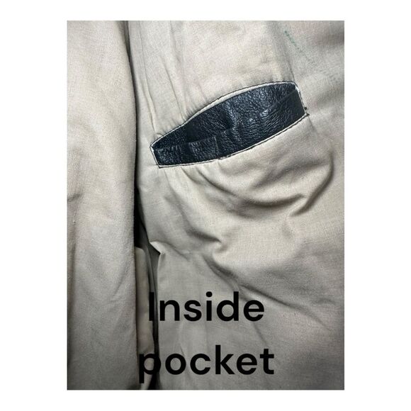Vintage Airborne 100% genuine leather jacket. Size extra large tall.good - Picture 8 of 10